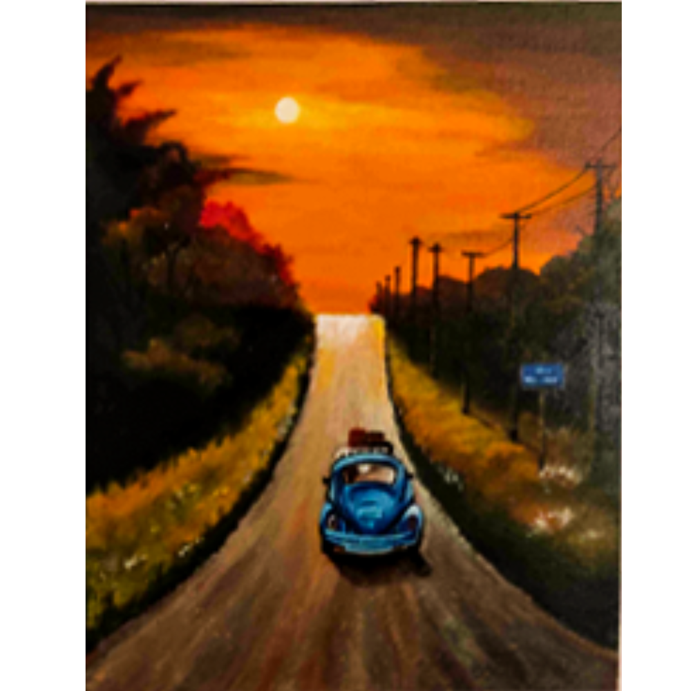 
                  
                    'On the Road' - Acrylic Painting
                  
                