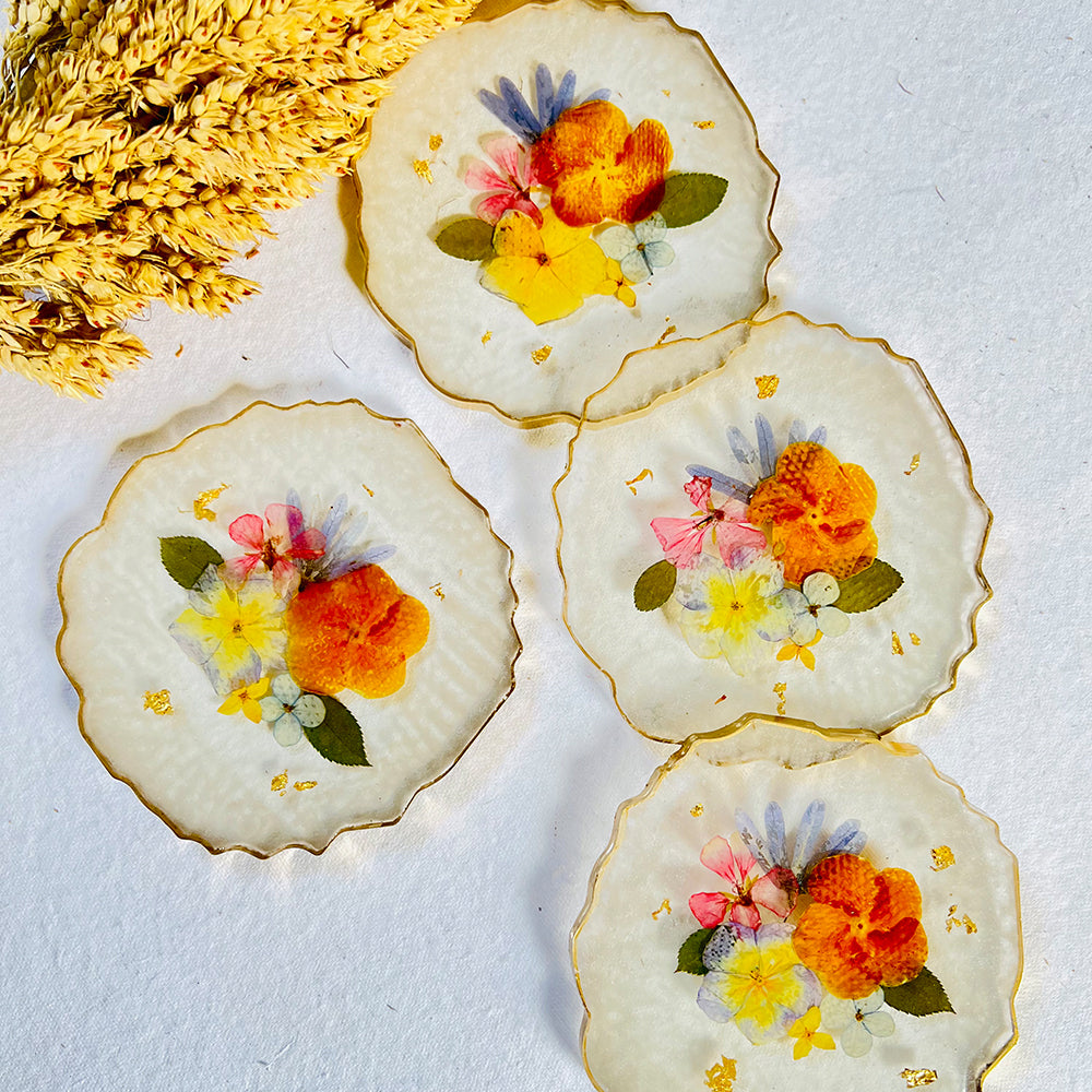 
                  
                    Mixed Theme Floral Coasters
                  
                