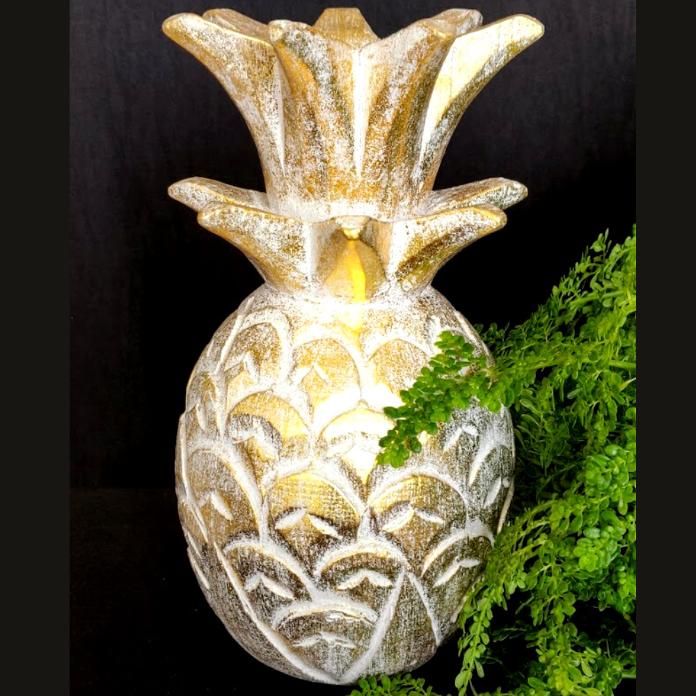 
                  
                    Handcrafted Wooden Pineapple Accent "Charming Pineapple"
                  
                