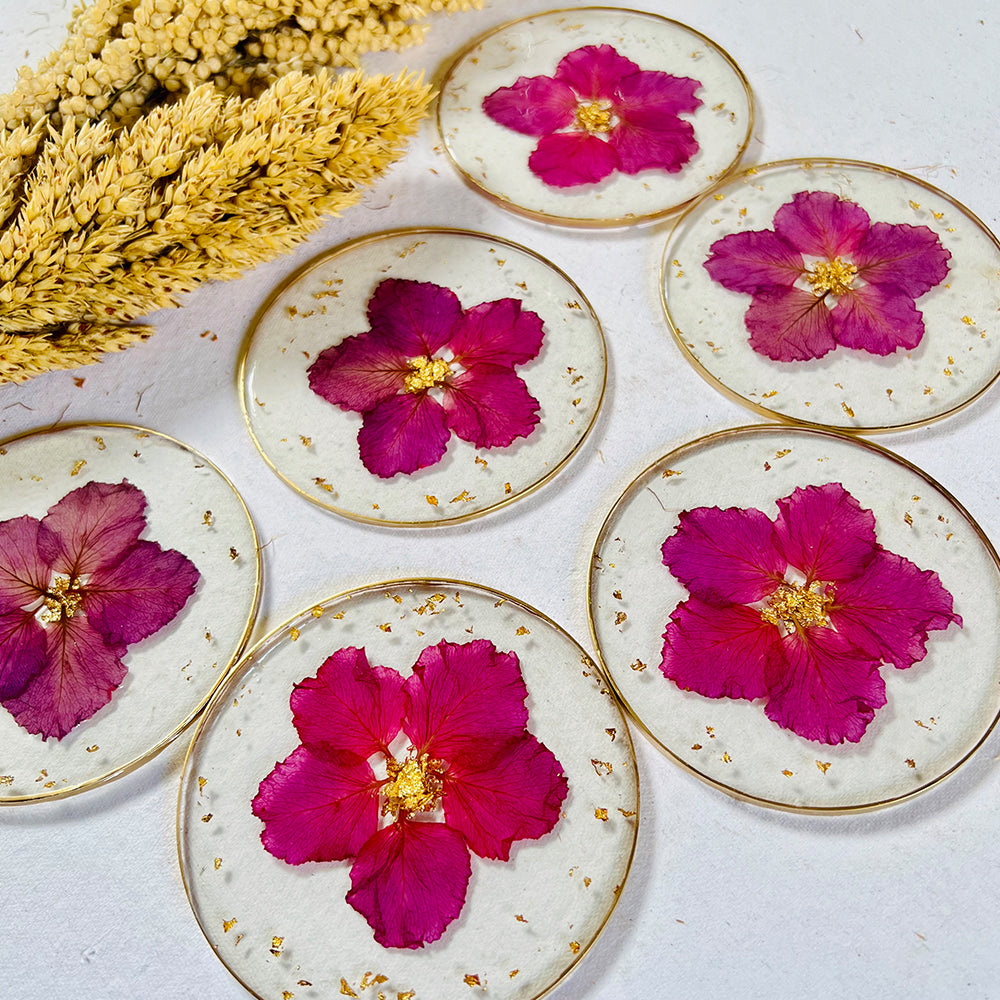 
                  
                    Floral Themed Coasters
                  
                