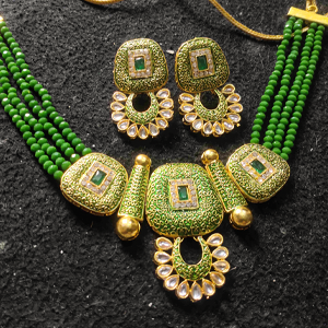 Antique Green Jewellery Set