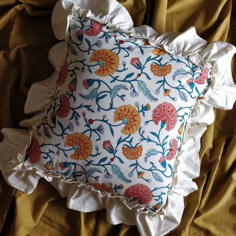 
                  
                    Marigold Spring Ruffled Cushion Coverl
                  
                