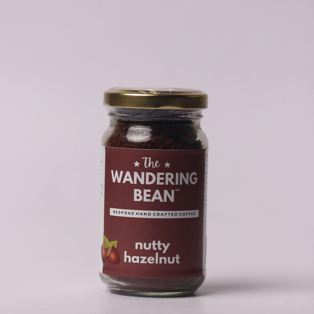The Wandering Bean Instant Coffee Powder with Nutty Hazelnut - 60g (Pack of 1)