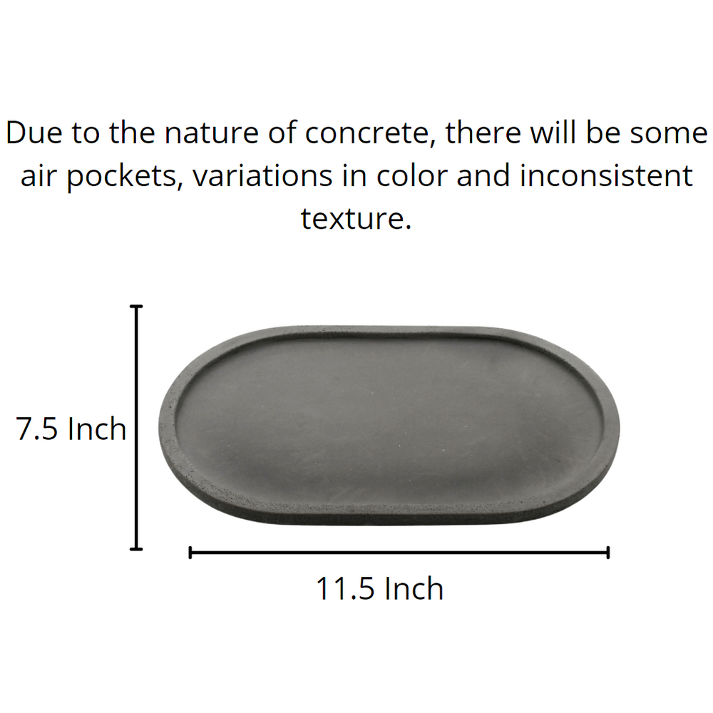 
                  
                    Decorative Concrete Oval Tray
                  
                
