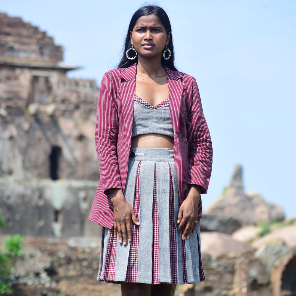 Co ord Bralette and Skirt Set Kreate