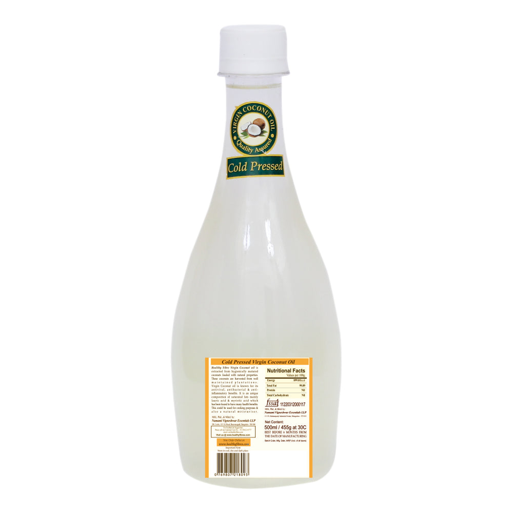 
                  
                    Healthy Fibres Cold Pressed Virgin Coconut Oil (500ml)
                  
                