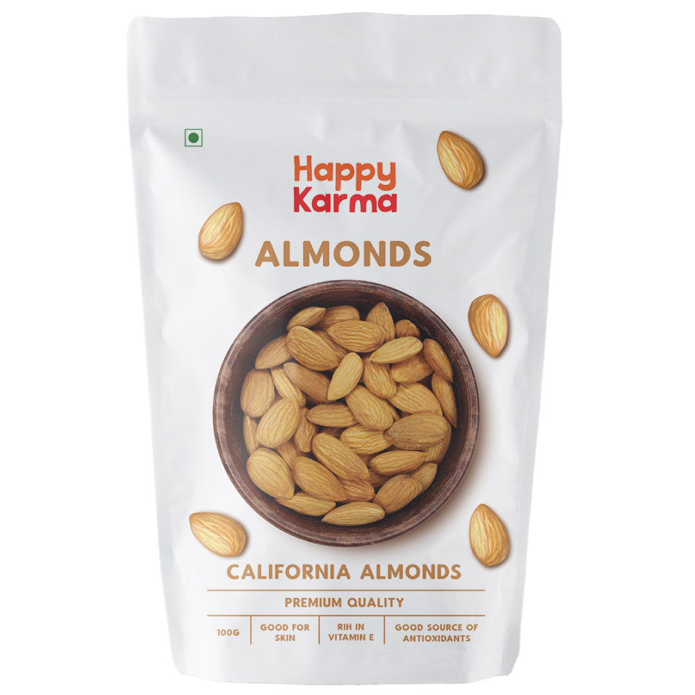 
                  
                    Happy Karma California Almonds (100g) - Pack of 2
                  
                