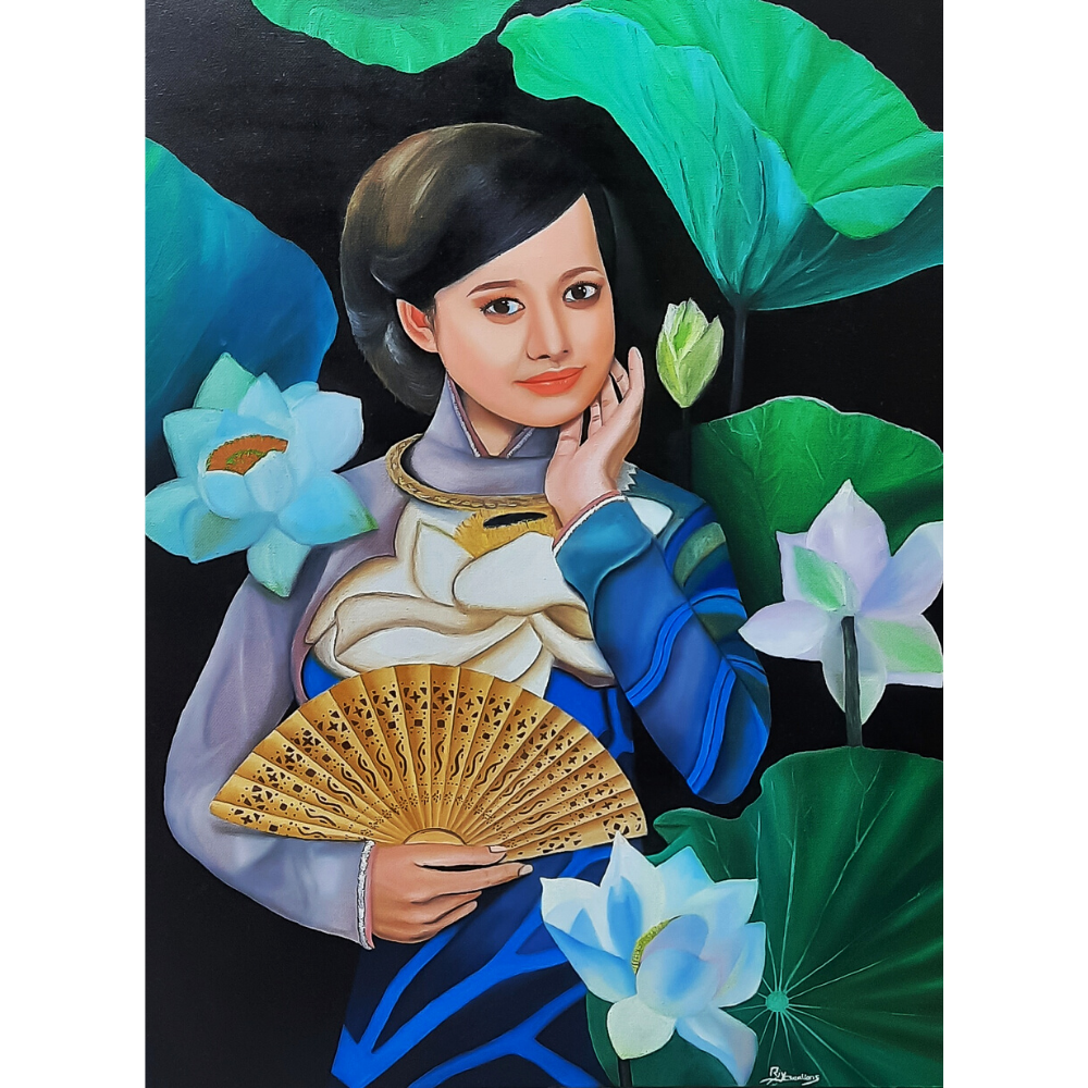 
                  
                    Asian Beauty Queen Painting
                  
                