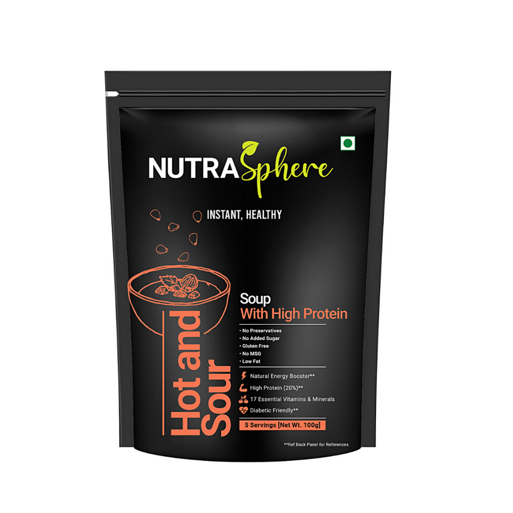 
                  
                    NutraSphere Combo of Hot Tomato Fiber Soup and Hot &Sour Soup Mix Powder (10 Servings each - each 200g)
                  
                