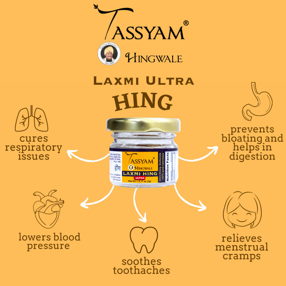 
                  
                    Tassyam Hingwale Laxmi ULTRA Raw Hing Crystals (5g)
                  
                