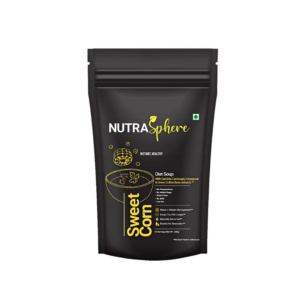 
                  
                    NutraSphere Combo Sweet Corn Diet Soup and Manchow Fiber Soup Mix Powder (200g)
                  
                