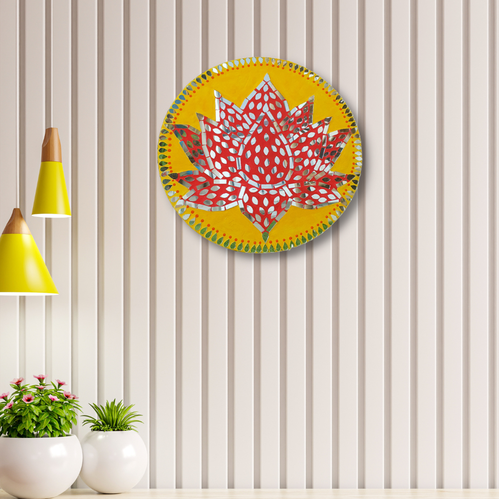 
                  
                    The Mosaic Lotus Plate Art
                  
                