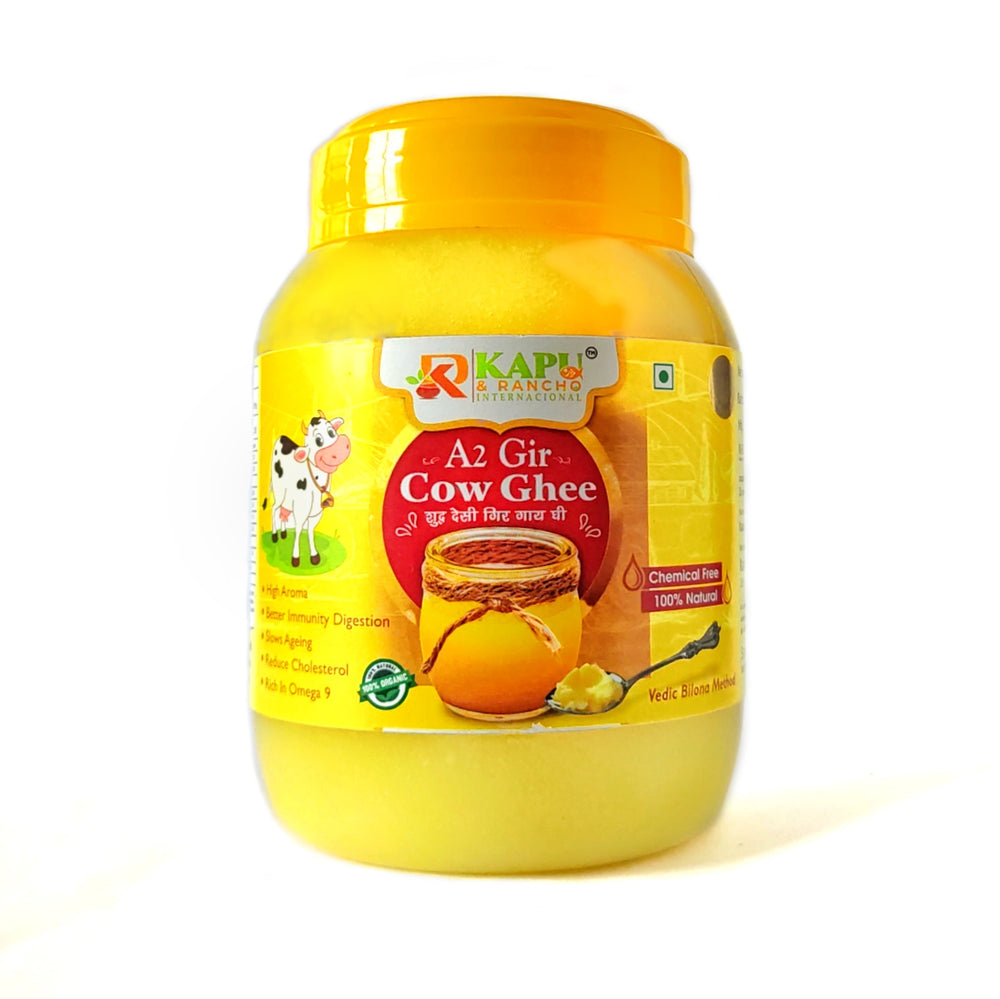 Kapu & Rancho internacional Ghee Premium A2 Gir Cow Cultured Ghee