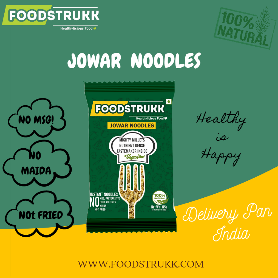 
                  
                    Foodstrukk Healthy Instant Millet Noodles - Jowar Millet Noodles (175g) - Pack of 2
                  
                