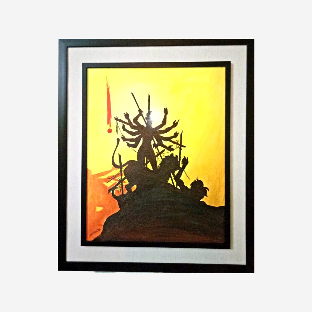 
                  
                    Maa Durga Framed Canvas Painting
                  
                