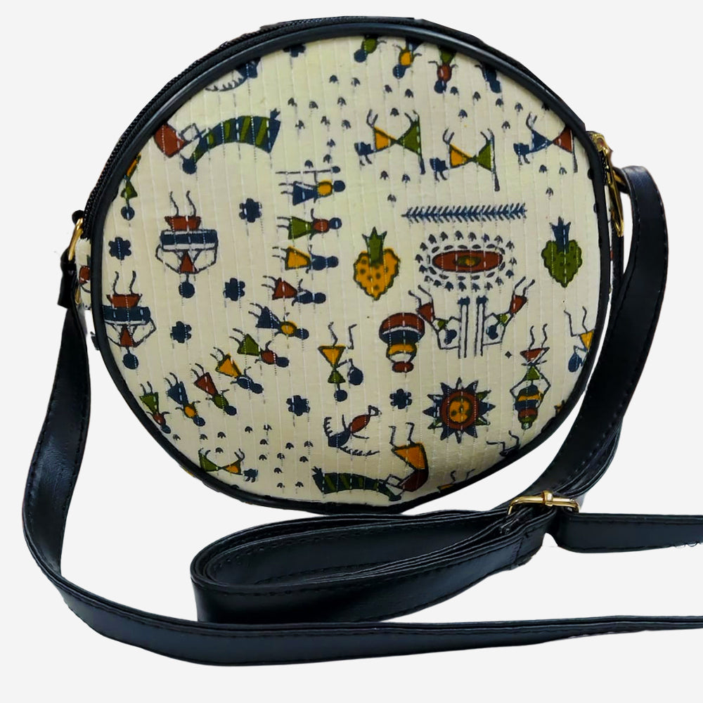 Round Crossbody for Women Van Gogh Blossoming Almond Tree Circle Bag Handbag:  Handbags: Amazon.com