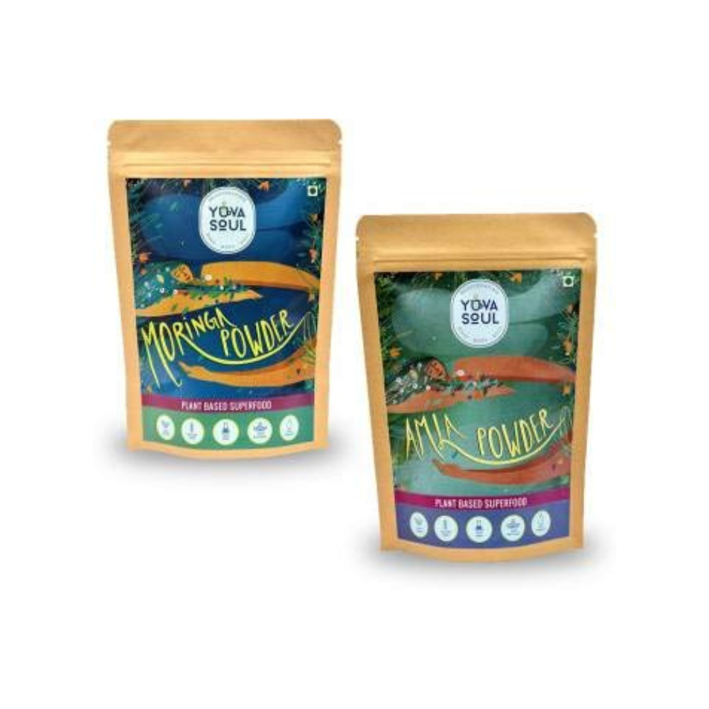 Moringa Powder and Amla Powder (200g + 200g)