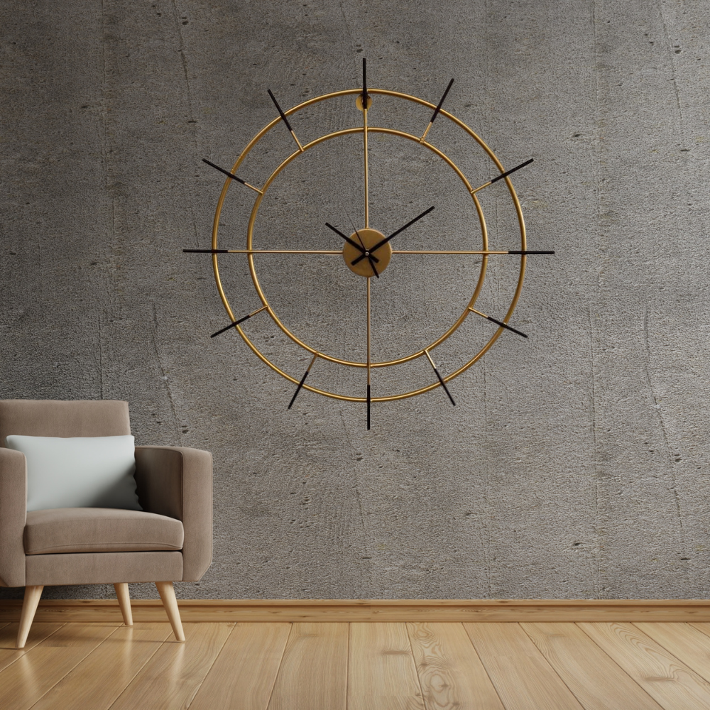 Metallic Wall Clock