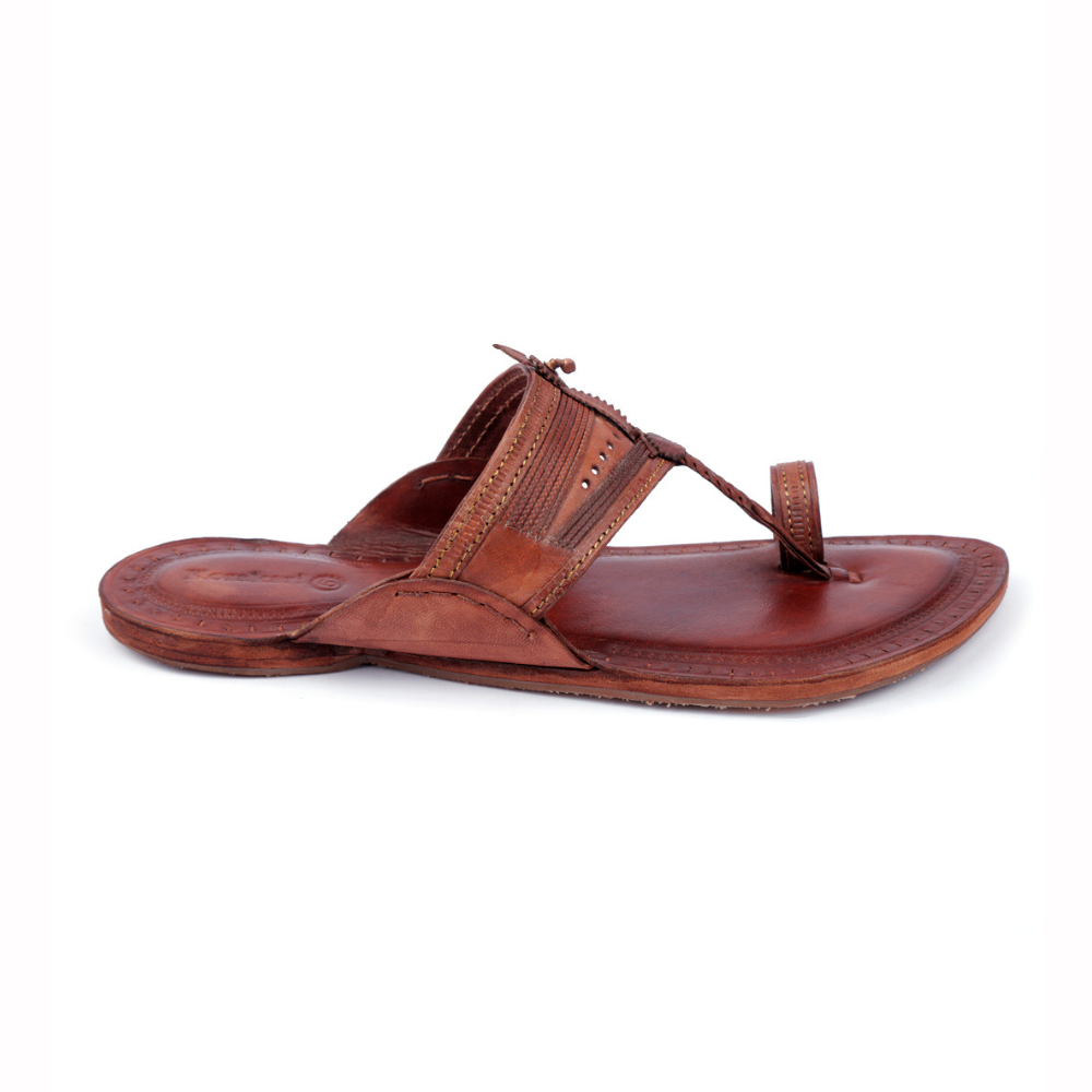 Men's Leather Original Kolhapuri Chappal & Footwear |Men Stylish Kolahapuri  Chappals Sandals