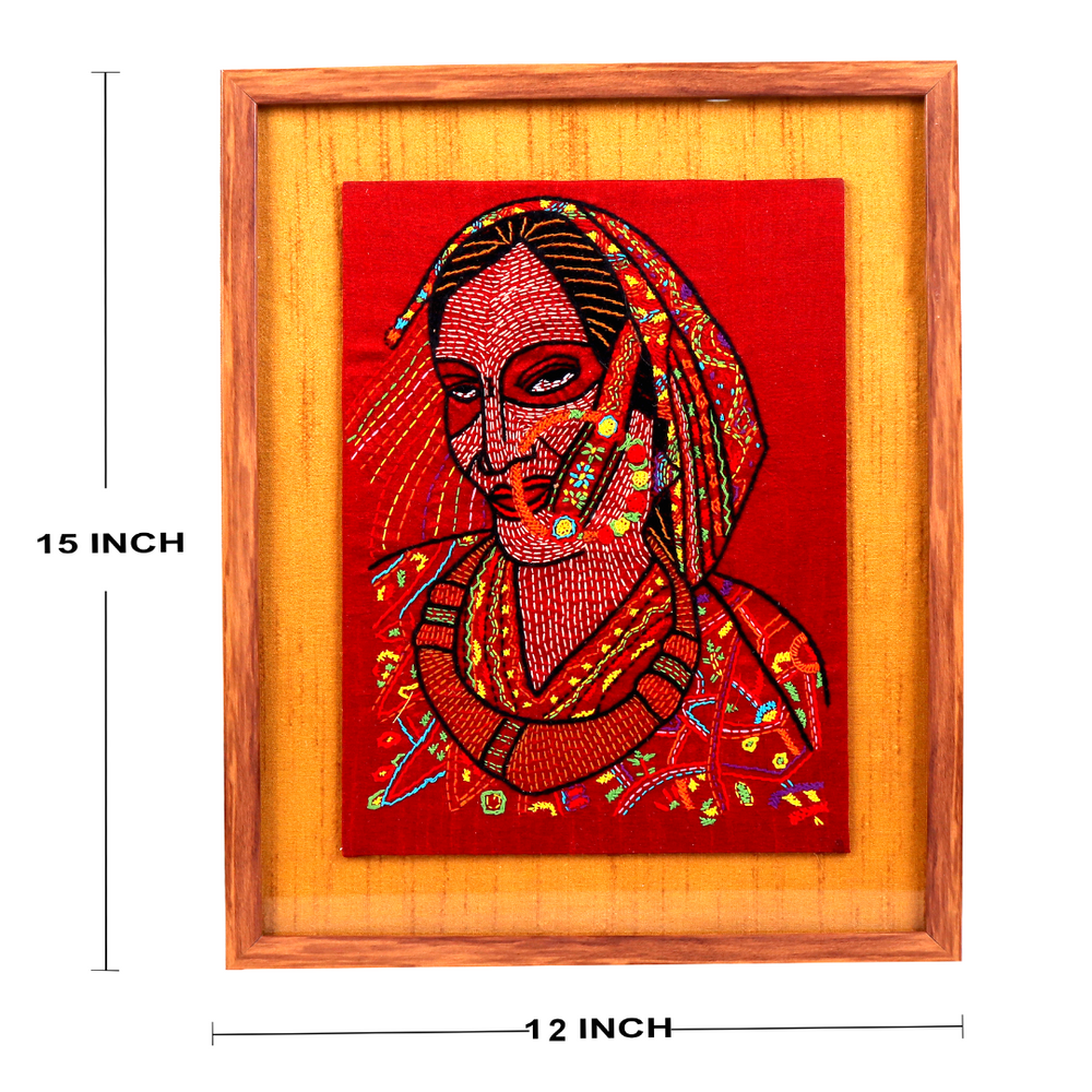 
                  
                    Indha Folk Woman Wooden Frame
                  
                