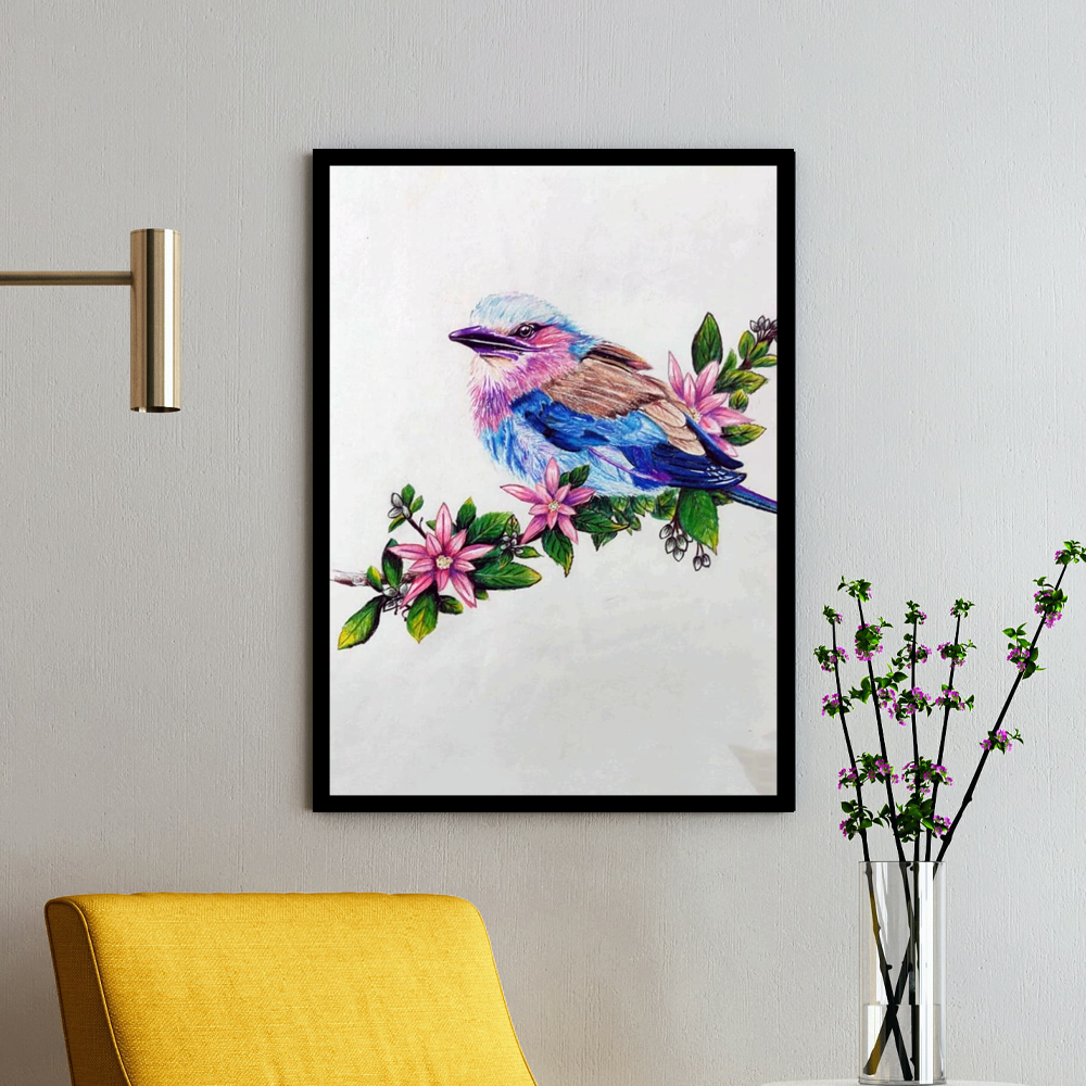 Handmade Bird Pencil Art