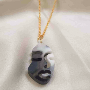 Face Cut - Resin Neckpiece