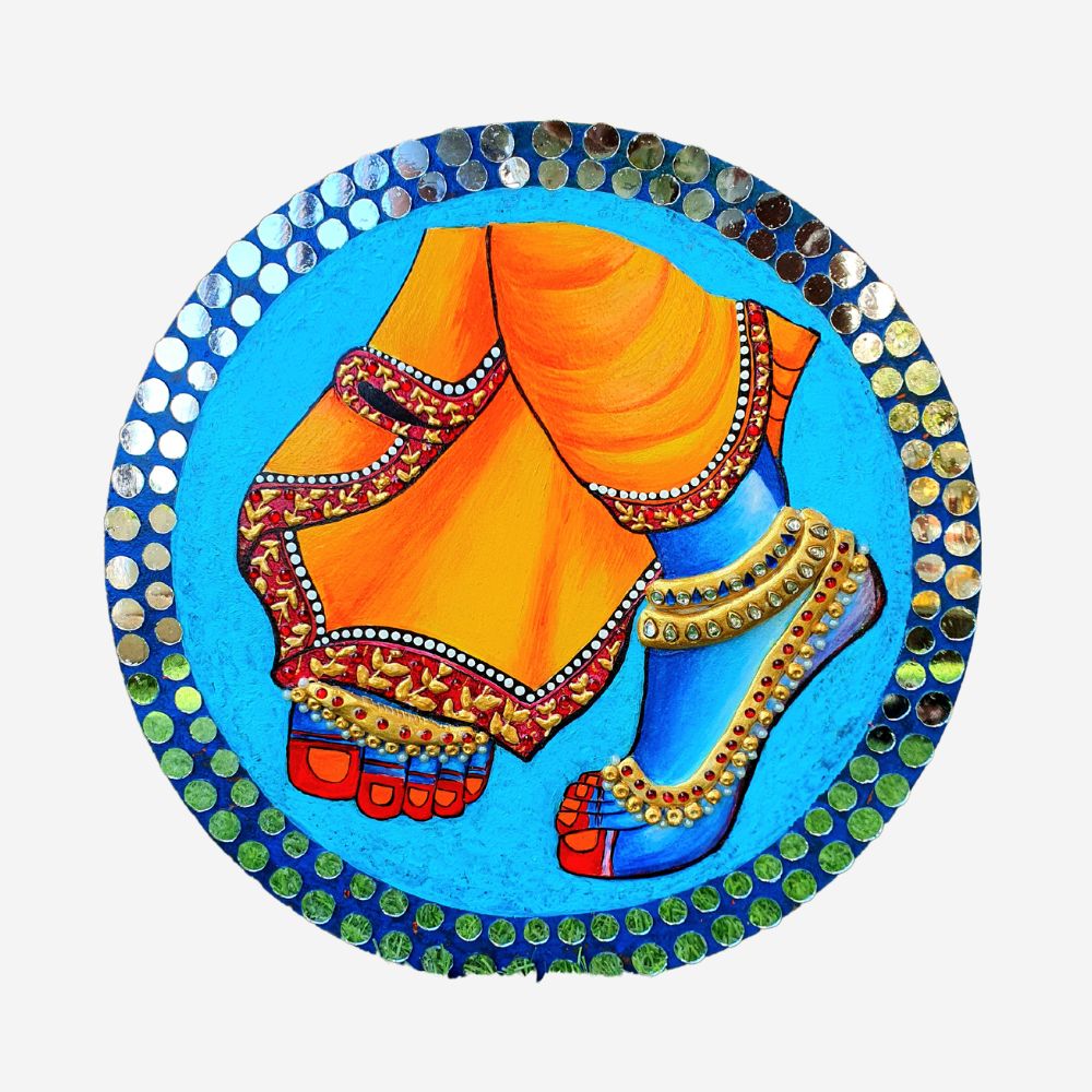 
                  
                    The Krishna Feet Wall Decor
                  
                