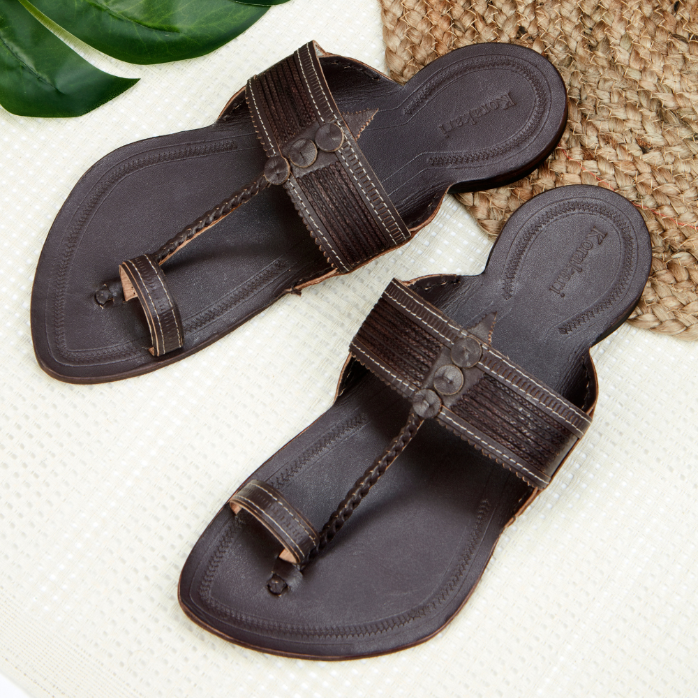 
                  
                    Korakori Original Brown Kolhapuri Slippers
                  
                