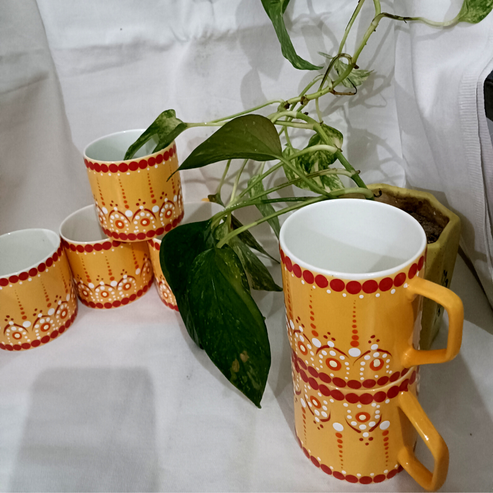 
                  
                    Mandala Artwork Ceramic Cups (Set of 6)
                  
                