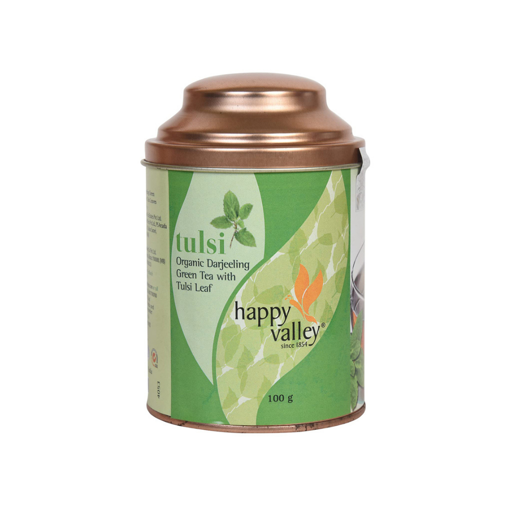 
                  
                    Happy Valley Organic Darjeeling Green Tea With Tulsi (Loose Leaf) (100g)
                  
                