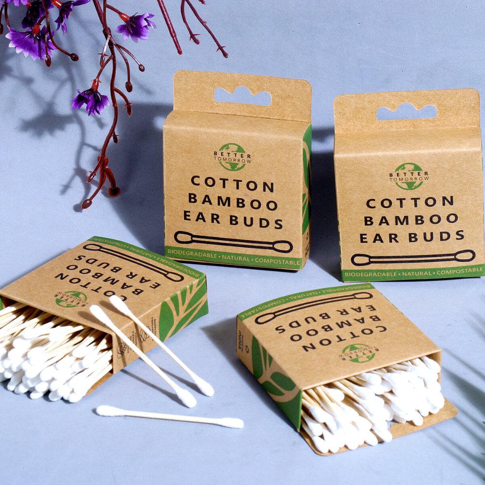 Cotton Bamboo Earbuds (Pack of 4)