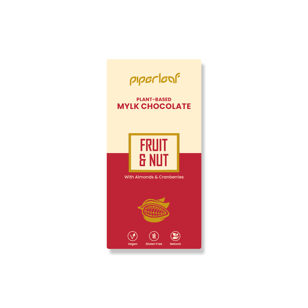 Piperleaf Vegan Milk Chocolate - Fruit & Nut (50g)