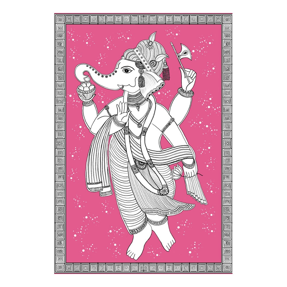 
                  
                    Lord Ganesha in Madhubani Art
                  
                