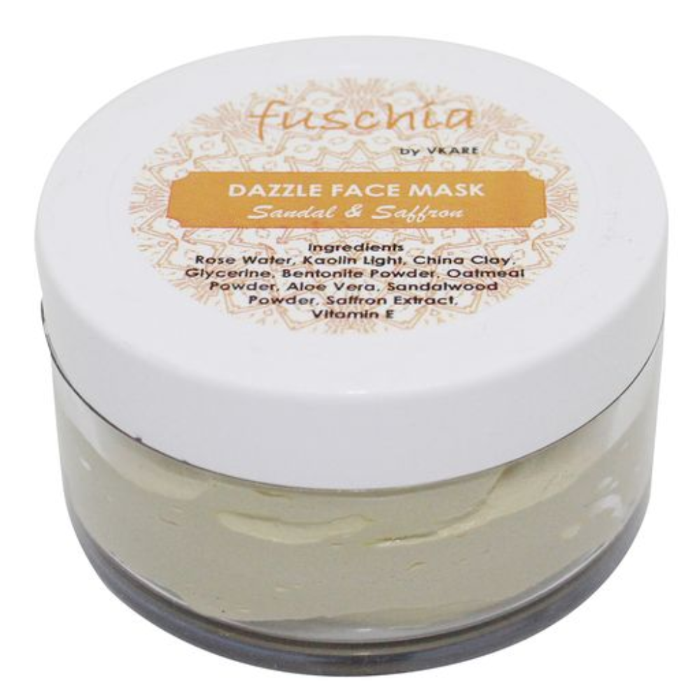 Fuschia Dazzle Face Mask - Sandal & Saffron (100g)