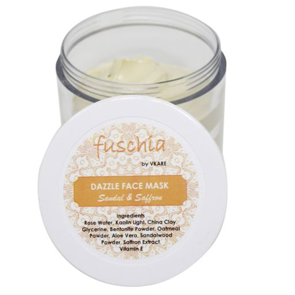 
                  
                    Fuschia Dazzle Face Mask - Sandal & Saffron (100g)
                  
                