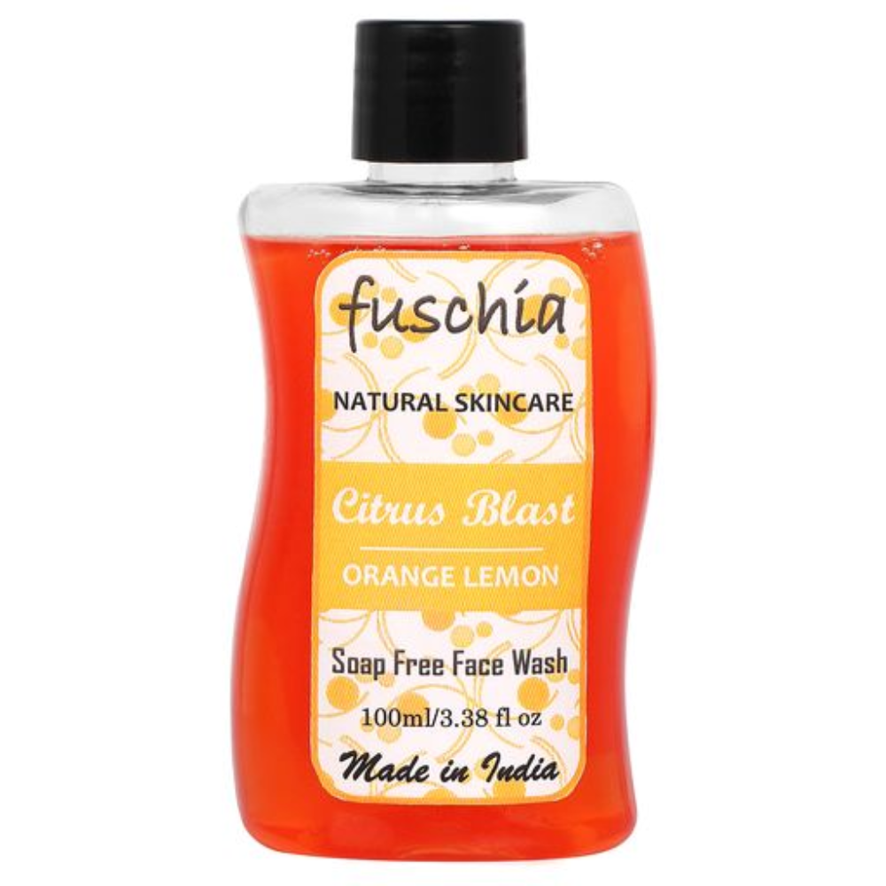 
                  
                    Fuschia Citrus Blast Orange Lemon Soap Free Face Wash (100ml)
                  
                