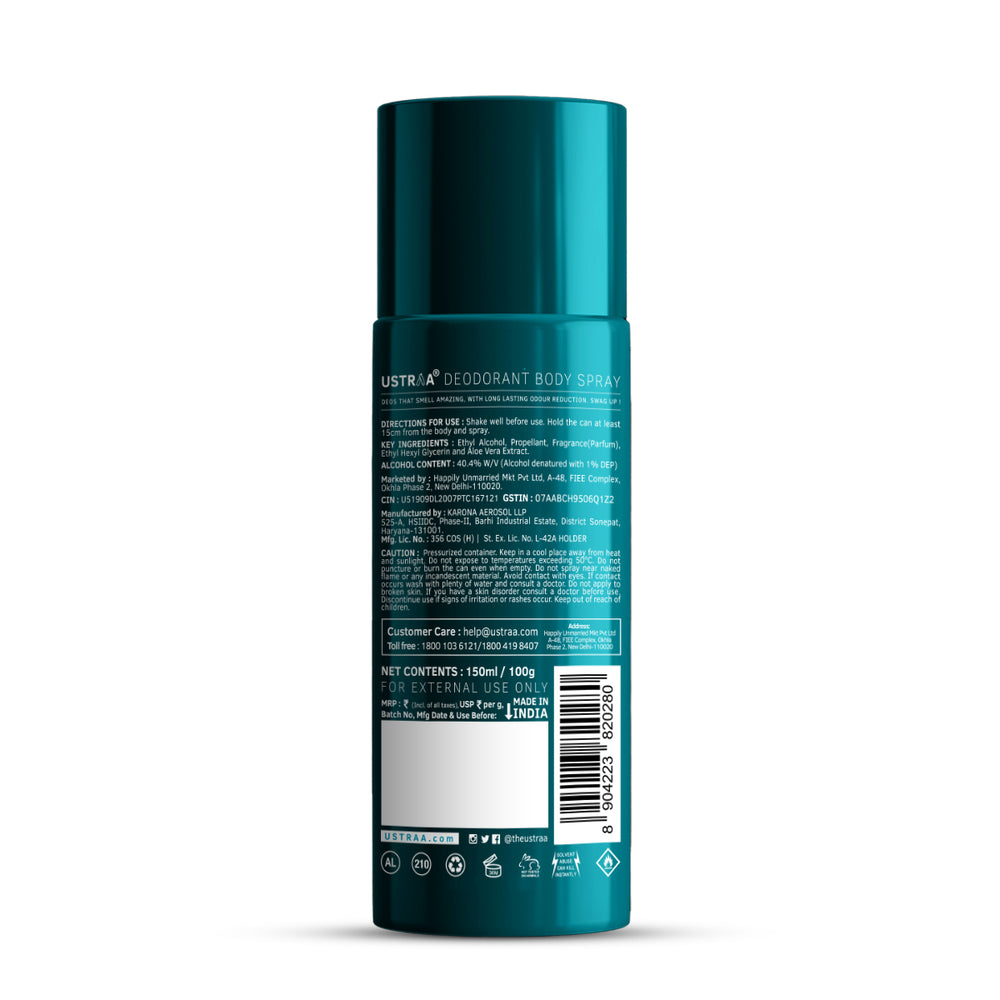
                  
                    Ustraa AQUA Deodorant Body Spray (150ml)
                  
                