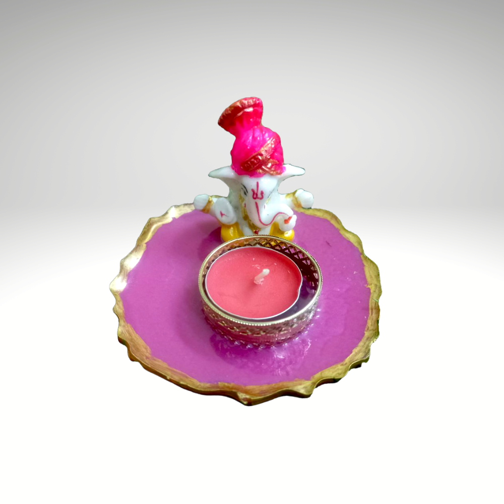 Handmade Ganpati Tealight Holder