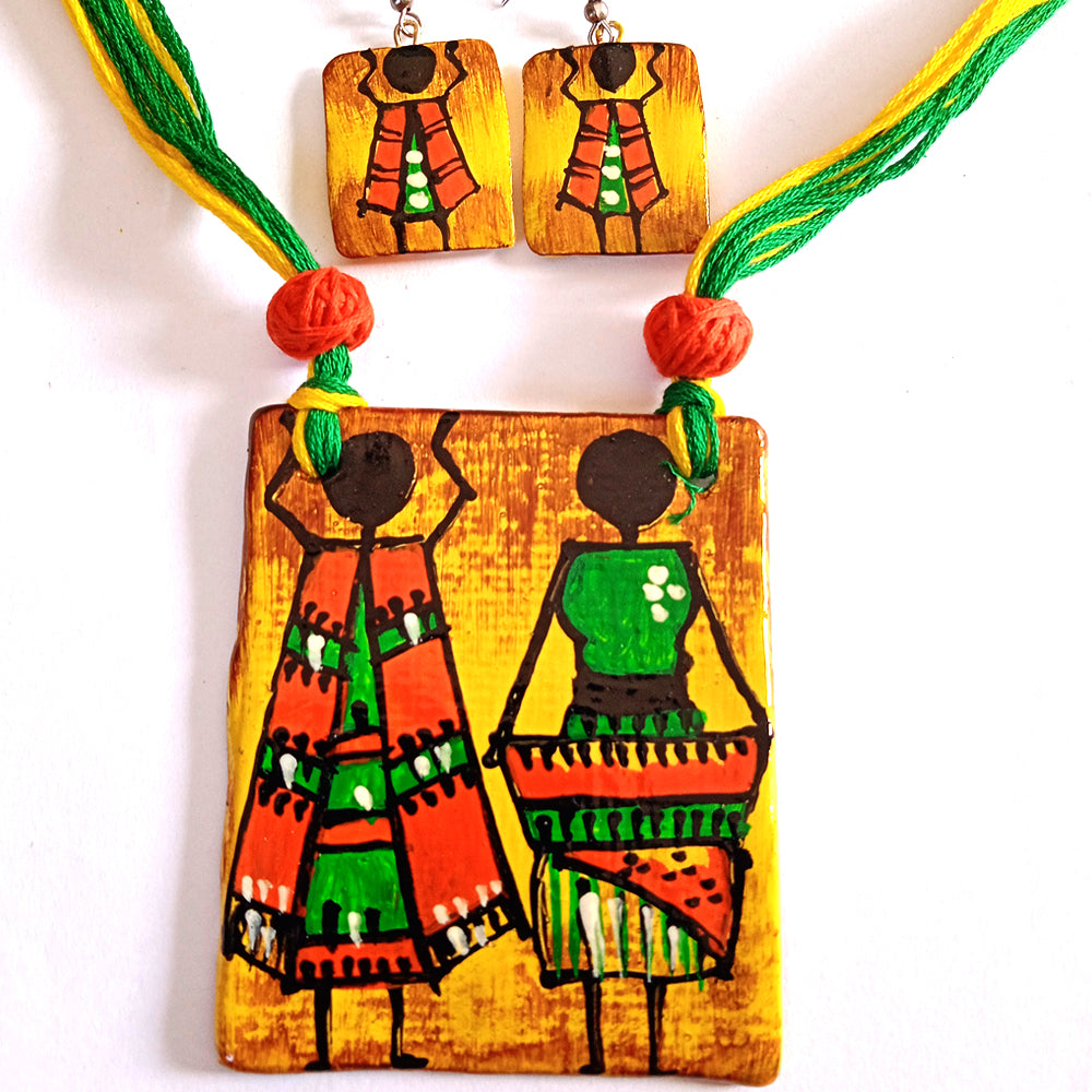 
                  
                    Handpainted Tribal Jewelry Set
                  
                