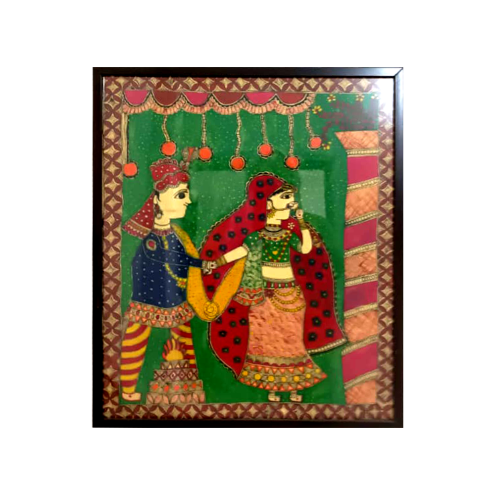 
                  
                    Dulha Dulhan Madhubani Painting
                  
                