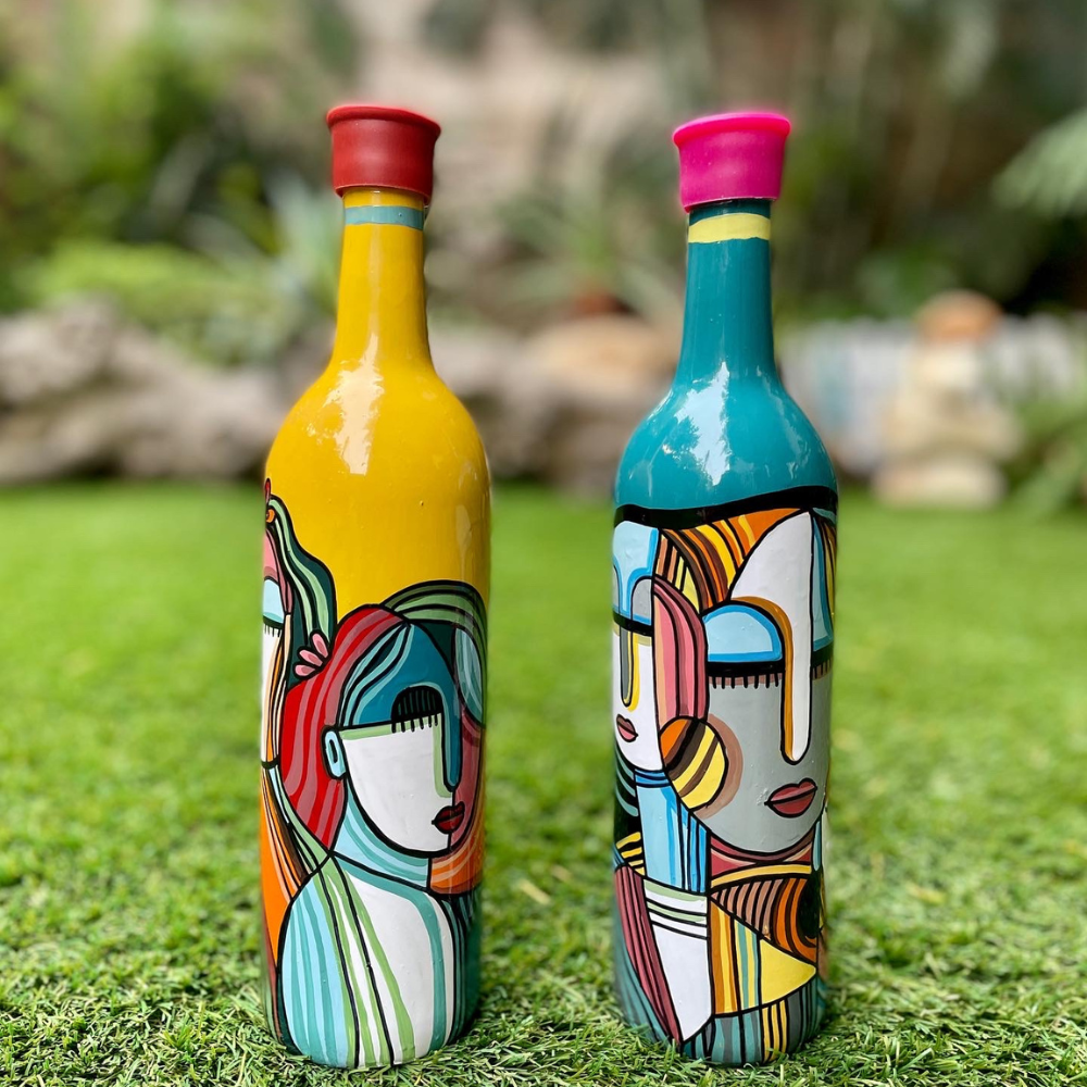 
                  
                    Hand-painted Sisterhood Bottle Decor
                  
                