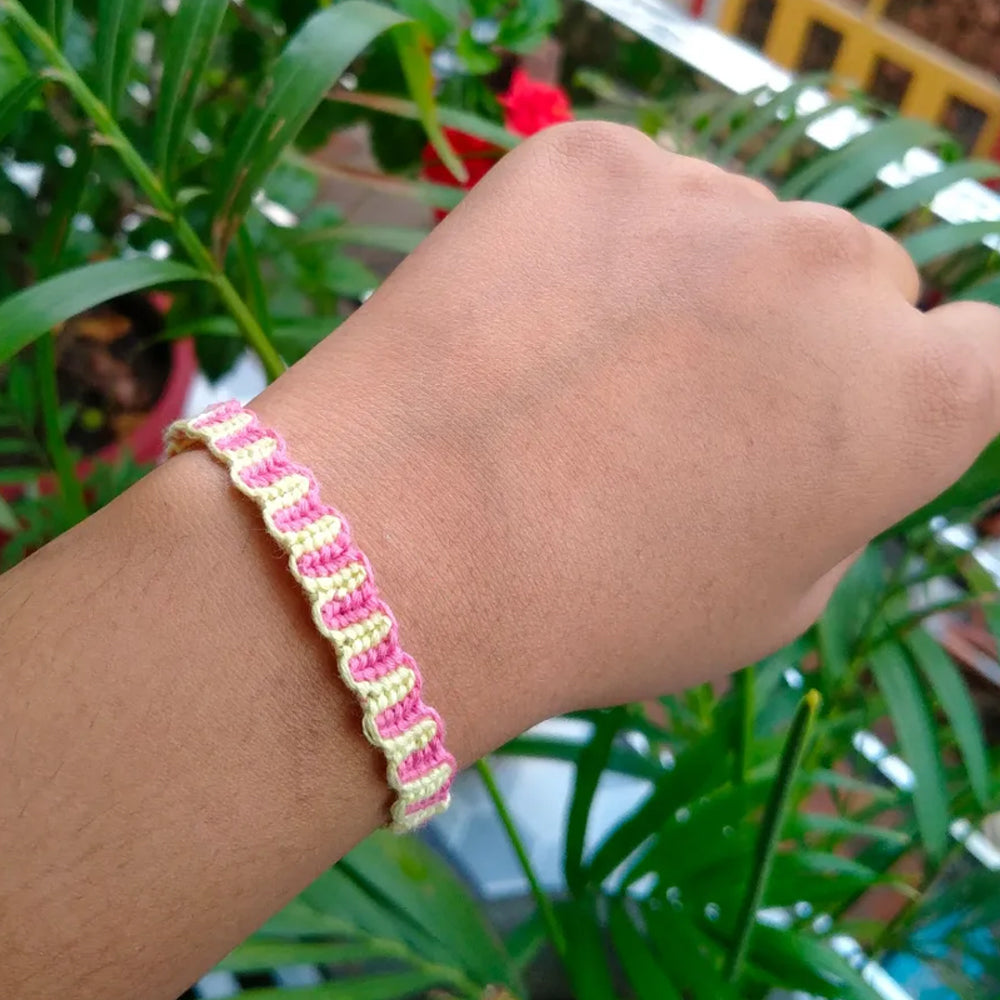 Yellow and Pink Watermelon Bracelet