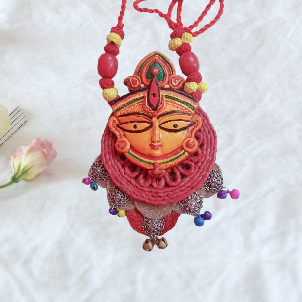 Jute Durga Necklace