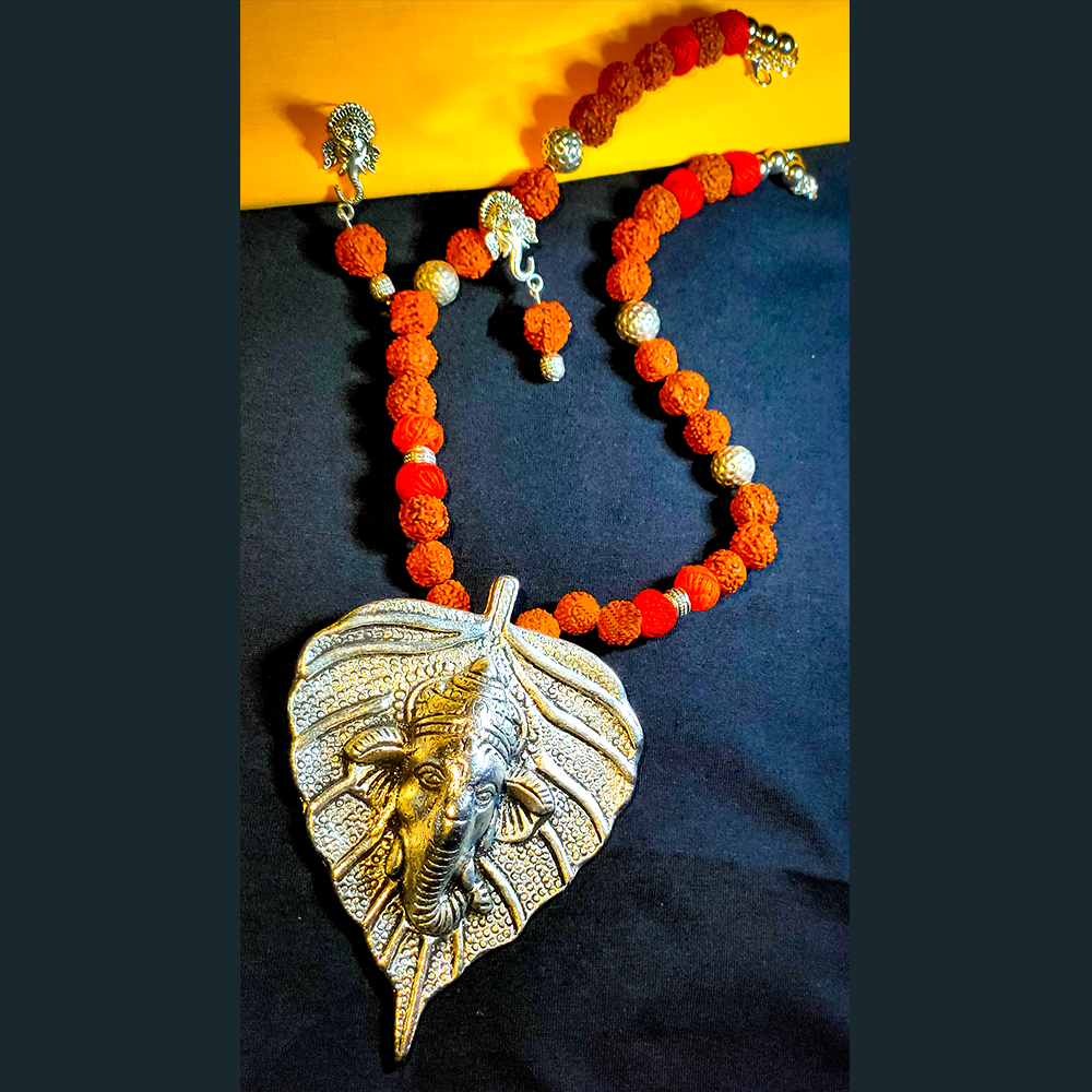 Ganesh Ji Rudraksha Necklace Set