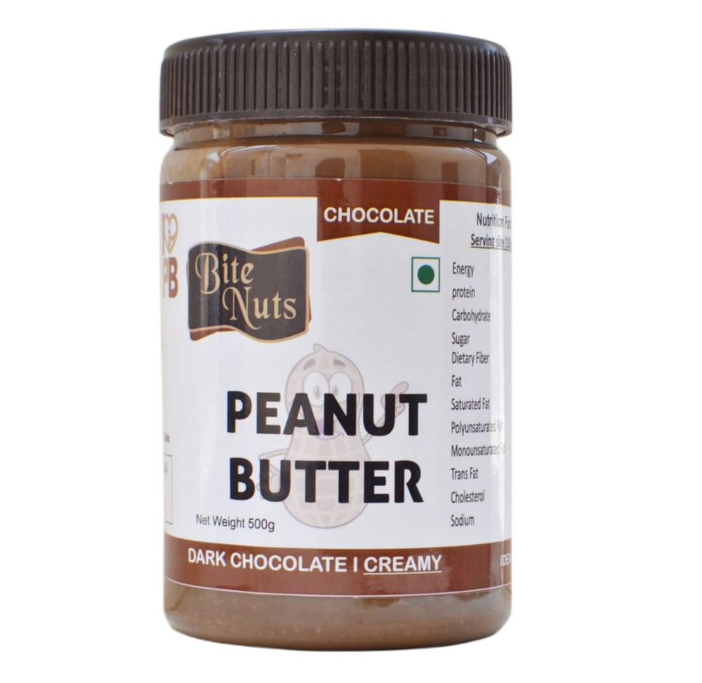 BiteNuts Chocolate Creamy Peanut Butter (500g)