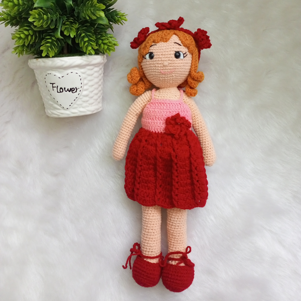 Handmade crochet hot sale dolls