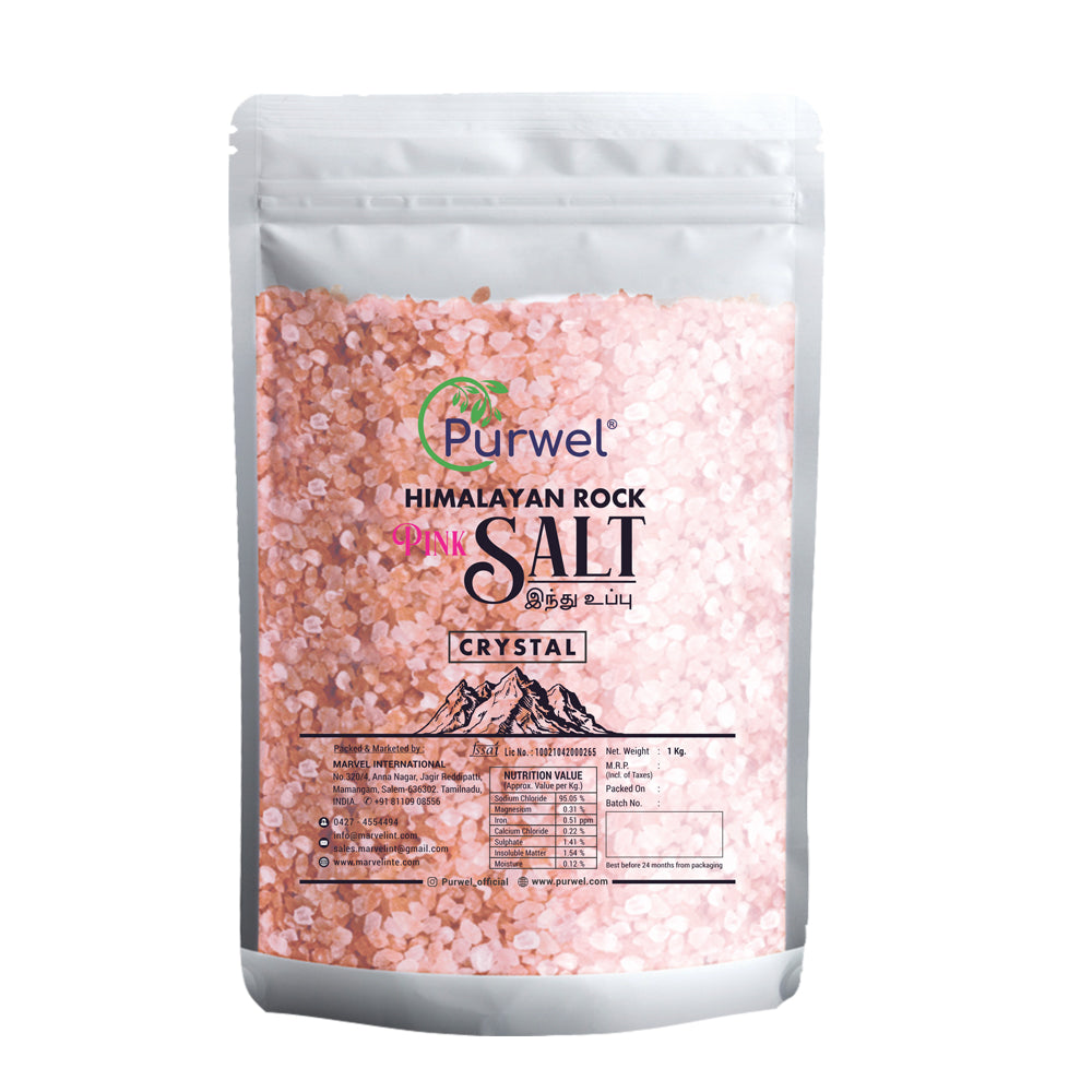 Himalayan Pink Rock Salt - Crystal (1kg)
