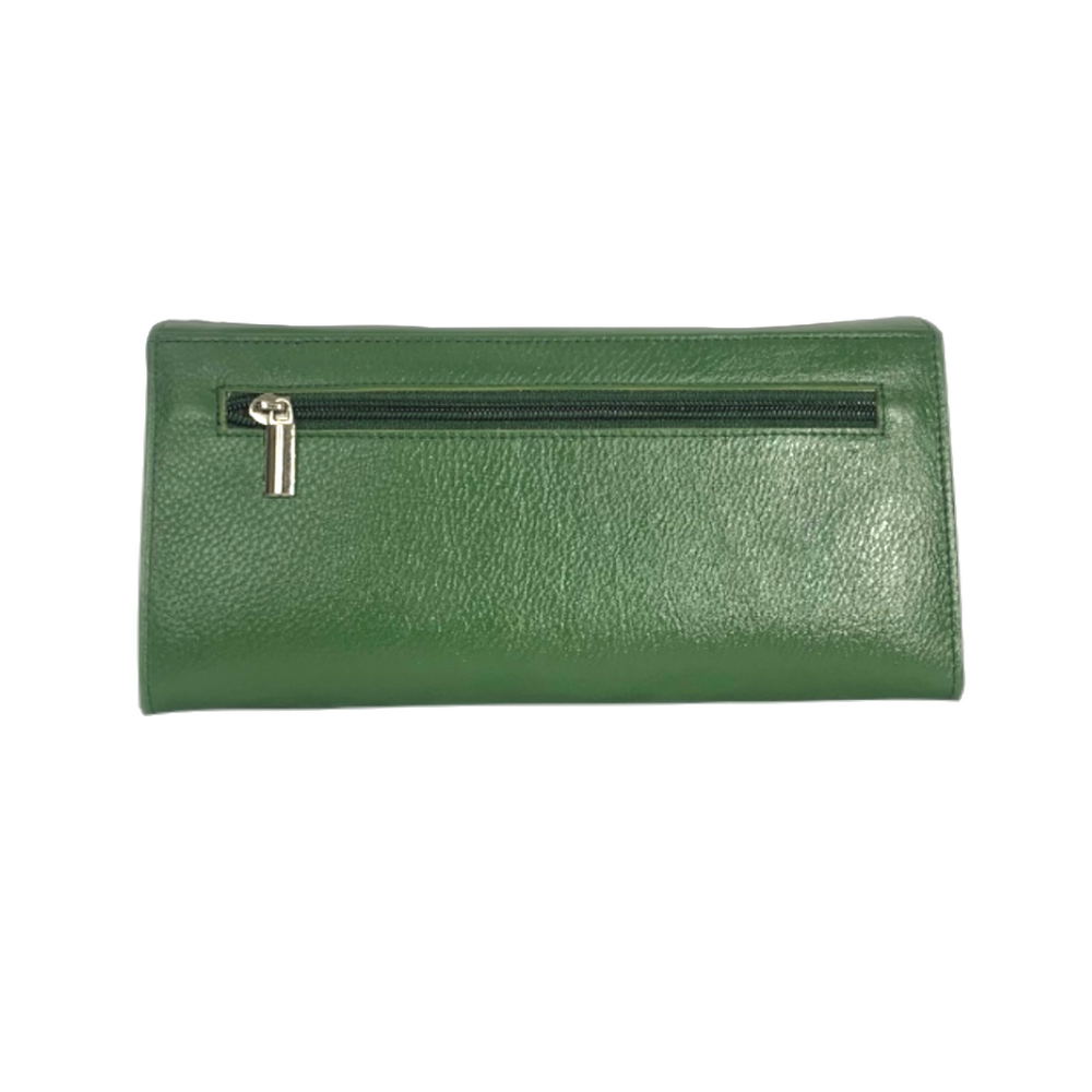 
                  
                    Women Green Leather Wallet
                  
                