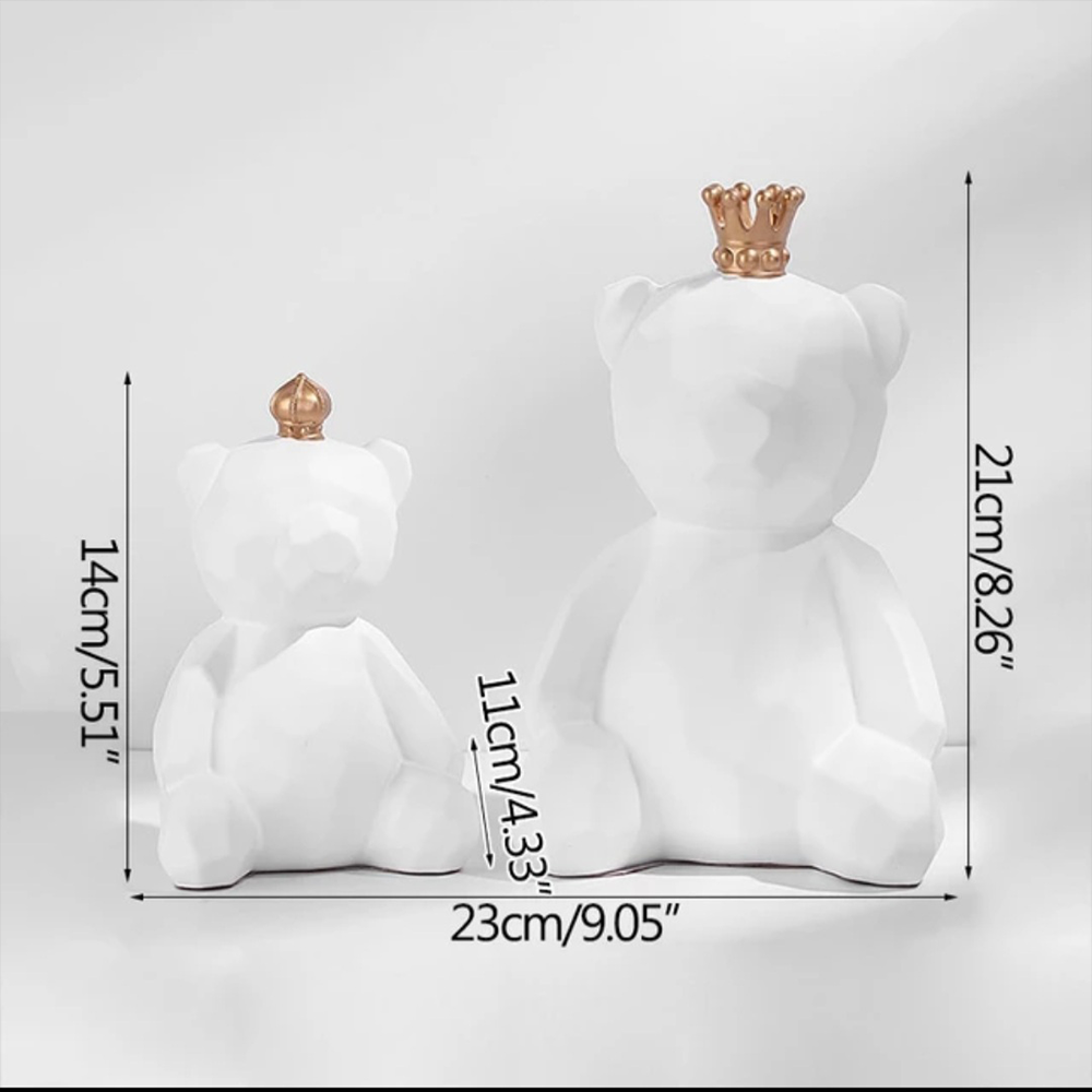 
                  
                    Crown Bear Showpieces (Set of 2)
                  
                