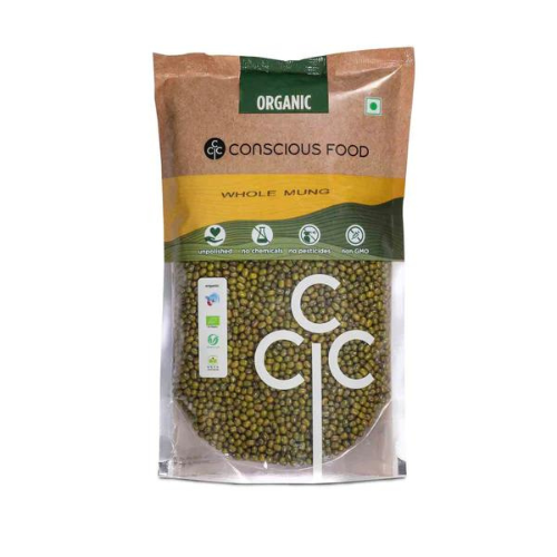 
                  
                    Conscious Food Green Gram (Whole Mung) - 500g
                  
                
